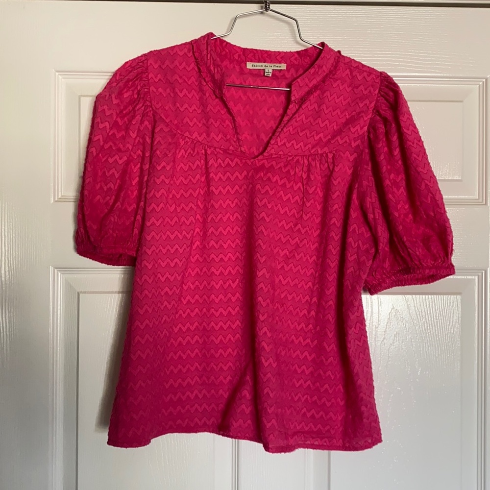 Anthropologie puff sleeve top